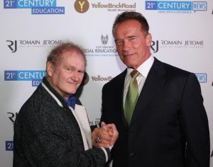 Robert Nailon with Arnold Schwarzenegger 2013