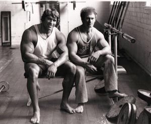 Robert Nailon and Arnold Schwarzenegger